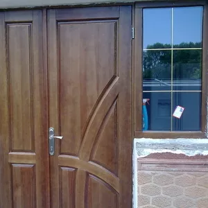 деревянные двери и евроокна